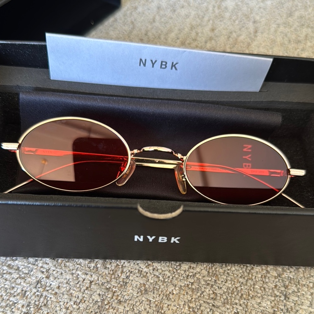 Gold and Red Stylish Sunglasses